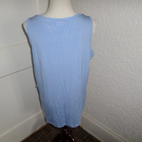 DKNY Cross Bodice Sleeveless Top NWT L - Picture 5 of 5
